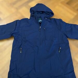Navy Hooded Jacket